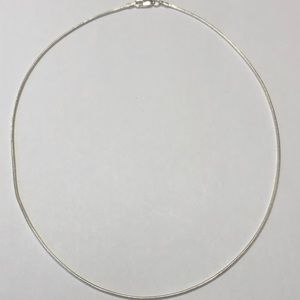 Ladies Round Rope Italian Sterling Silver Necklace